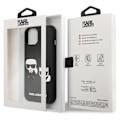 Miniatyrbillede 2 af 5: Cover til iPhone 13 Pro Max - KARL LAGERFELD - Bi-materiale - Forhøjede kanter - Sort Svart