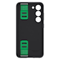 Miniatyrbillede 2 af 5: Originalt Samsung S23 Plus silikonetui, mat finish med sort strop Svart