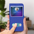 Pikkukuva 3 / 4: Samsung Galaxy J6 - AVIZAR - Folio-liuku - Kaksoisikkuna - Tuki-toiminto - Sininen Blå