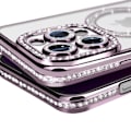 Pikkukuva 3 / 6: Coque Diamant pour iPhone 13 Pro MagSafe Contour Strass Violet Lila