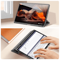Pikkukuva 3 / 5: Kuoret - Dux Ducis - Toby - Samsung Galaxy Tab S9 FE - Musta - Video- ja näppäimistötuki Svart