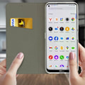 Miniatyrbillede 3 af 4: Étui Folio AVIZAR til Nokia 3.4 - Øko-læder - Støtte - Magnetisk flap - Mørkeblå midnattsblå