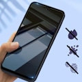 Pikkukuva 4 / 6: Näytönsuoja - AVIZAR - Samsung Galaxy A15 5G - 9H karkaistu lasi - Ultraohut - 10D viistetyt reunat Svart