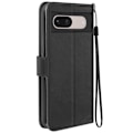Miniatyrbillede 1 af 5: Etui til Google Pixel 8A Wallet Stand Function med håndledsrem Mayaxess Black