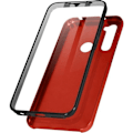 Pikkukuva 1 / 4: Suojakuori - AVIZAR - Xiaomi Redmi Note 8 - Kovaa takapuolta - Pehmeä etuosa - Punainen Röd