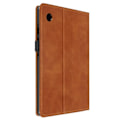 Miniatyrbillede 1 af 5: Taske til Samsung Tab A9 - AVIZAR - Brun - Multi-compartment Wallet Video Support kastanj