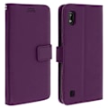Miniatyrbillede 1 af 4: Housse til Samsung Galaxy A10 - AVIZAR - Folio Etui - Øko-læder - Video Støtte - Lilla Lila
