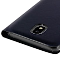 Pikkukuva 4 / 4: Kotelo - AVIZAR - Galaxy J3 2017 - Ultra-ohut - Ekosynteettinen nahka - Korttipaikka Midnattsblå