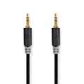 Miniatyrbillede 1 af 3: Stereo lydkabel | 3,5 mm han - 3,5 mm han | 3,0m | Antracit ALPEXE-720