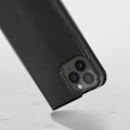 Miniatyrbillede 4 af 4: iPhone 13 Pro Cover - AKASHI - Sort - Øko-læder - Video Støtte - Kortholder Svart