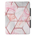 Miniatyrbillede 2 af 5: Etui til iPad Air 13 2024 - Supcase - Fuld beskyttelse med klap - Hvid / Pink Rosa
