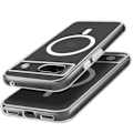 Miniatyrbild 2 av 5: MagSafe Fodral för Google Pixel 8a - AVIZAR - Hard Back Soft Contour - Transparent Transparent