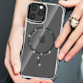 Miniatyrbillede 3 af 5: Coque MagSafe til iPhone 11 Pro Max Silikone Glitrende Sort Svart