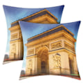 Pikkukuva 2 / 5: 2 kpl Tyynynpäällisiä 40x40 cm Kaari-Triomphe kuvioilla Flerfärgad