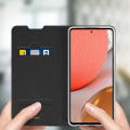Pikkukuva 4 / 4: Samsung Galaxy A72 - DUX DUCIS - Kortinpidike Tuki - Musta Svart