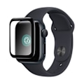 Pikkukuva 2 / 2: Apple Watch 7/8/9 45mm:n 3D-lasitettu lasisuoja, läpinäkyvä Svart