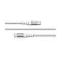 Miniatyrbillede 1 af 2: USB-C til USB-C 3A Forstærket Vendbar Opladning og Synchronisering 2m Force Power Hvid Grå