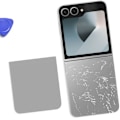 Miniatyrbild 4 av 4: Bakre panel för Samsung Galaxy Z Flip 6 Original Samsung Grå Grå