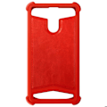 Miniatyrbillede 2 af 6: Coque Smartphone 5.3'' til 5.6'' Silikone Gel Forstærkede Mønt Bag Effekt Læder Rød Röd