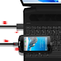 Miniatyrbild 4 av 4: Officiell Crosscall USB till micro USB-kabel Svart 1,2m