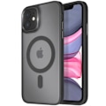 Pikkukuva 1 / 6: MagSafe-kuori iPhone 11:lle, Mattapintainen Takakuori Musta Reunus Svart