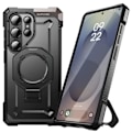 Miniatyrbillede 2 af 6: Coque til Samsung S25 Ultra Stødabsorberende MagSafe Ring Video Support Supcase Sort Svart