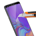 Pikkukuva 4 / 4: Suojaelokuvan - Samsung - Galaxy A9 2018 - Karkaistu lasi - Musta - Naarmunkestävä Svart