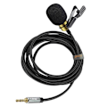 Miniatyrbillede 2 af 2: Micro Cravate til smartphone 3.5mm - 2m - LinQ - Sort