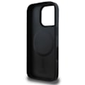 Miniatyrbillede 4 af 6: iPhone 16 Pro Cover - DKNY Læder Hardcase Ternet Mønster Magsafe (DKHMP16LPCPVSLK) - Sort svart