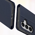 Miniatyrbillede 4 af 6: Etui til Samsung Galaxy S24 - AVIZAR - Kortholder Video Support Slim Design - Blå Blå