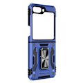 Miniatyrbillede 1 af 5: Ringetui til Samsung Galaxy Z Flip 5 Shockproof ArmoRing Bump Series Midnight Blue Blå