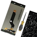 Pikkukuva 4 / 4: LCD-näyttö - AVIZAR - Sony Xperia XA1 Ultra - 5,5 tuumaa - Musta - Helppo vaihtaa Svart