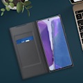 Pikkukuva 4 / 4: Kotelo - Samsung - Galaxy Note 20 - Led View Cover - Musta - Puolijoustava - Kosketusherkkä Svart