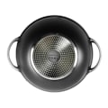 Miniatyrbillede 3 af 5: Wokpande - Cheffinger - 40cm - Glaslåg - Non-stick belægning - Marmor effekt Svart