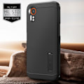 Miniatyrbillede 3 af 6: Taske til Samsung Xcover 7 Multi-Layer Shockproof Kickstand Support Spigen SGP Black Svart