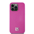 Miniatyrbild 5 av 6: Coque iPhone 15 Pro Max - DKNY Läder Monogram Mönster Metall Logotyp MagSafe (DKHMP15XPSHRPSP) - Rosa rosa