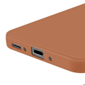 Miniatyrbild 4 av 5: Siliconefodral för Samsung Galaxy A26, Sleek, Skydd för Kamerablocket, Brun kastanj