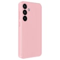 Pikkukuva 2 / 6: Nahkakotelo Galaxy S25:lle ja S24:lle, näytön ikkuna, korttipidike, vaaleanpunainen Rosa