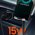 Miniatyrbild 4 av 5: Bilhållare - LINQ - 3 i 1 - 15W induktionsladdare - 360° roterbar - För 4-6,8'' smartphone
