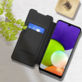 Miniatyrbild 3 av 5: Samsung A12 Cover Case Korthållare Designad för Samsung Anymode Black