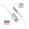 Miniatyrbild 3 av 5: USB till USB-C Laddningskabel 36W Snabbladdning Längd 1.2m LinQ Vit Vit