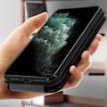 Miniatyrbillede 4 af 4: Etui - AVIZAR - iPhone 11 Pro - Ægte læder - Vertikal klapcover - Sort Svart