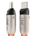 Miniatyrbillede 2 af 5: Cabel USB-C til USB-C Power Delivery 80W Kompakt 30cm LinQ Orange Orange