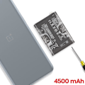Miniatyrbillede 3 af 4: Internbatteri til OnePlus Nord 2 4500mAh Original BLP861 Oneplus Sort Svart
