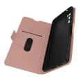 Miniatyrbild 1 av 4: Fodral för Samsung S20 FE - AVIZAR - Kortficka - Videostöd - Rosa - Hård - Ekologisk läder rosa guld