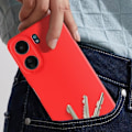 Miniatyrbild 3 av 6: Smartphonefodral - AVIZAR - Xiaomi Redmi 13C - Förstärkt skydd - Röd - Mjuk yta Röd