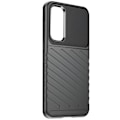 Miniatyrbillede 1 af 6: Blødt etui - AVIZAR - Samsung Galaxy S23 FE - stribet design - skridsikker - Sort Svart