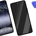 Miniatyrbillede 4 af 4: Skærm til Redmi Note 14 4G LCD + Touchscreen + Original Xiaomi Ramme Sort Svart
