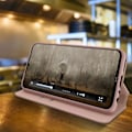 Miniatyrbild 4 av 4: Housse - AVIZAR - Xiaomi Redmi Note 8 - Ekologisk läder - Rose Gold - Stöd funktion Rose guld