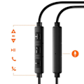 Miniatyrbillede 3 af 5: LinQ Sorts USB-C Magnetiske In-Ear Høretelefoner til Musik og Håndfri Opkald - Sort